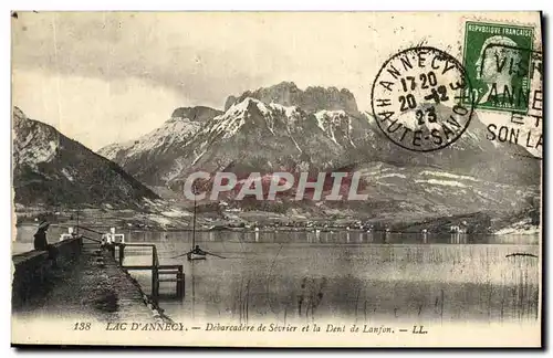 Cartes postales Lac D Annecy Debarcadere de Sevrier et la Dent de Lanfon