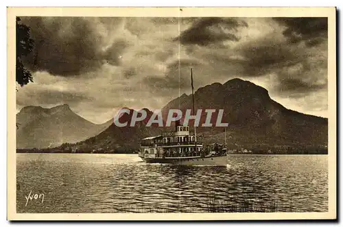 Ansichtskarte AK Annecy et son Lac Retour de Promenade Bateau