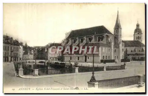 Ansichtskarte AK Annecy Eglise Saint Francois et Saint Maurice