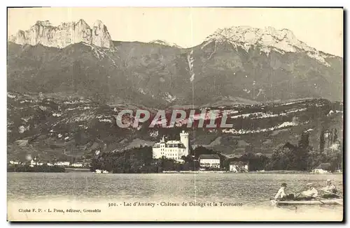 Ansichtskarte AK Lac d Annecy Chateau de Duingt et la Tournette