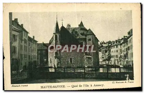 Cartes postales Haute Savoie Quai de l Ile a Annecy