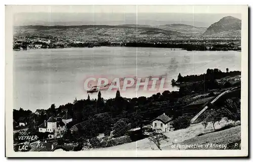 Cartes postales Veyrier du Lac et Perspective d Annecy