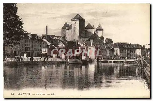 Ansichtskarte AK Annecy Le Port Bateau