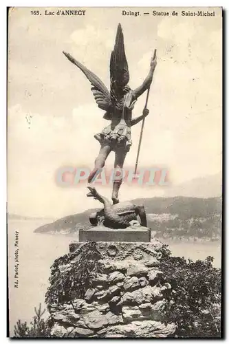 Cartes postales Duingt Statue de Saint Michel