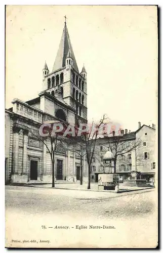 Ansichtskarte AK Annecy Eglise Notre Dame