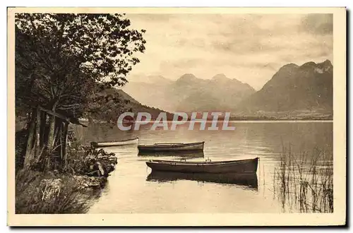 Cartes postales Lac d Annecy Le Bout du Lac et le Massif des Bauges