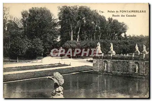 Ansichtskarte AK Palais de Fontainebleau Bassin des Cascades