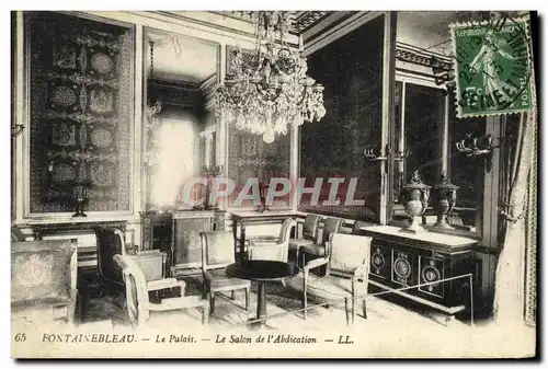 Cartes postales Fontainebleau Le Palais Le Salon de l Abdication