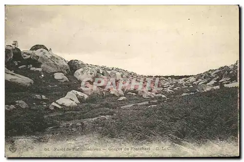 Cartes postales Foret de Fontainebleau Gorges de Franchart