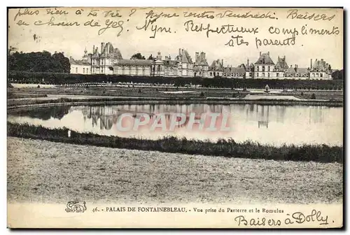 Cartes postales Palais De Fontainebleau Vue Prise du Parterre et le Romulus