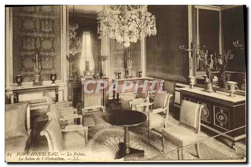 Cartes postales Fontainebleau Le Palais Le Salon de l Abdication