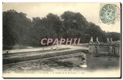 Cartes postales Fontainebleau Le Palais L Avenue de la Heroniere