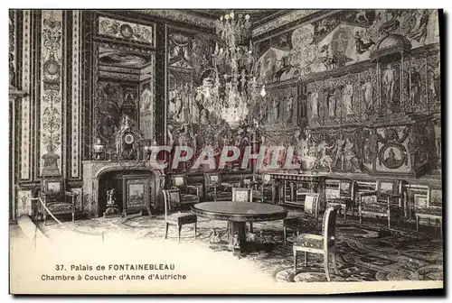 Cartes postales Palais de Fontainebleau Chambre a Coucher d Anne d Autriche