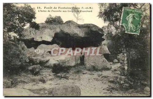 Cartes postales Foret de Fontainebleau L Antre de l hermite aux Gorges de Franchard