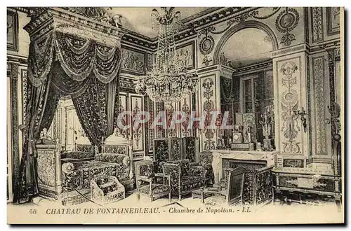 Cartes postales Chateau De Fontainebleau Chambre de Napoleon