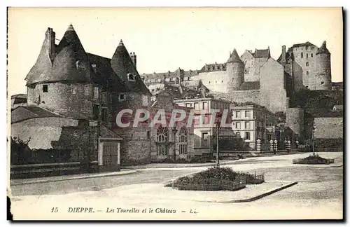 Cartes postales Dieppe Les Tourelles et le Chateau
