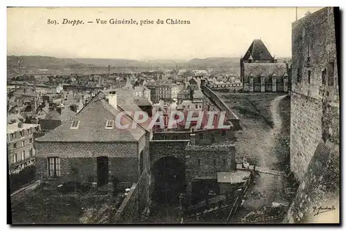 Ansichtskarte AK Dieppe Vue Generale prise du Chateau