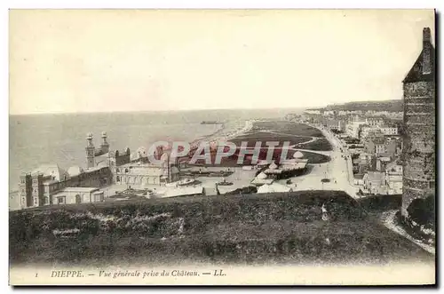 Ansichtskarte AK Dieppe Vue Generale prise du Chateau