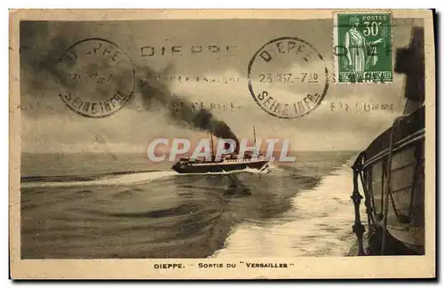 Cartes postales Dieppe Sortie Du Versailles Bateau