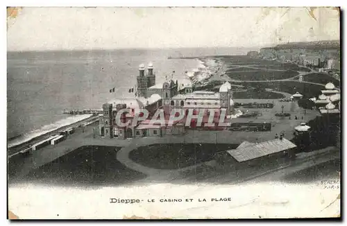 Cartes postales Dieppe Le Casino Et La Plage