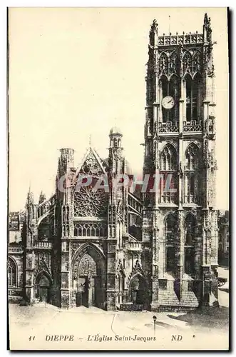 Cartes postales Dieppe L Eglise Saint Jacques