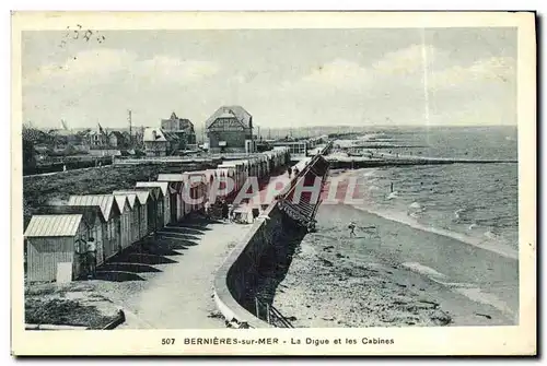 Cartes postales Bernieres Sur Mer La Digue et Les Cabines