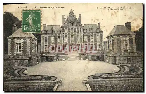 Ansichtskarte AK Balleroy Le Chateau et ses deux pavillons