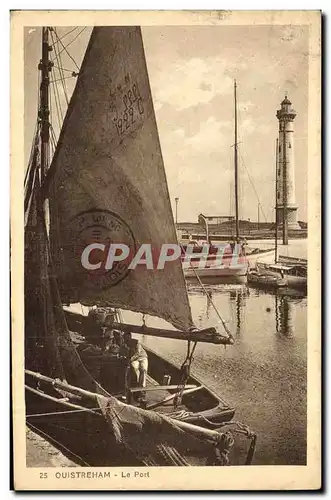 Ansichtskarte AK Ouistreham Le Port Bateau Phare