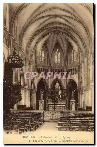 Cartes postales Dozule Interieur de l Eglise