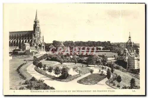 Ansichtskarte AK Ensemble De Bon Secours Et Du Monument De Jeanne D Arc