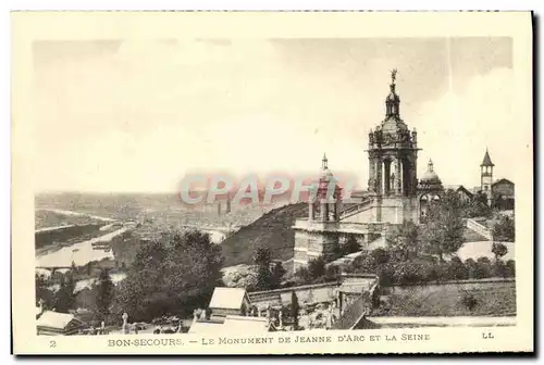 Ansichtskarte AK Bon Secours Le Monument De Jeanne D Arc et la Seine