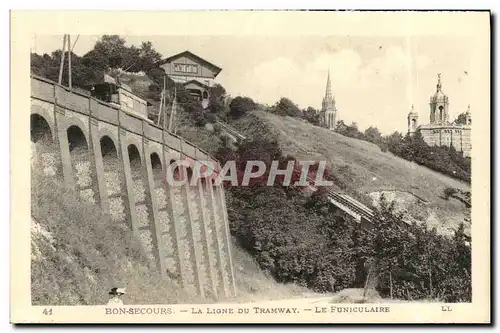 Cartes postales Bon Secours La Ligne Du Tramway Le Funiculaire