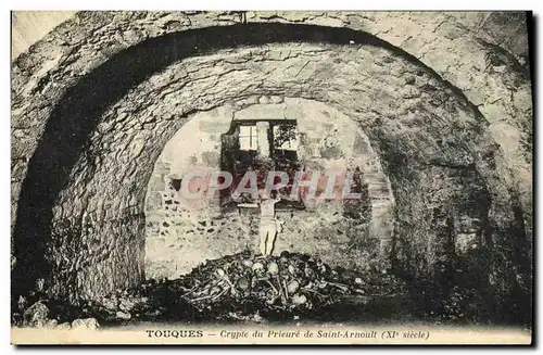 Ansichtskarte AK Touques Crypte du Prieure de Saint Arnoult