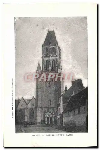 Cartes postales Orbec Eglise Notre dame