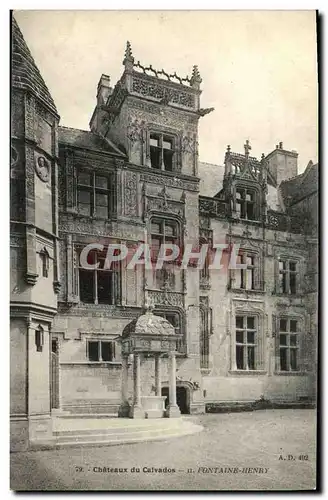 Cartes postales Chateaux Du Calvados Fontaine Henry