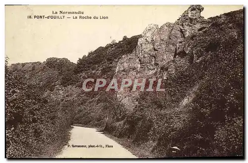 Ansichtskarte AK Pont D Ouilly La Roche du Lion