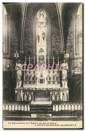Ansichtskarte AK Le Sanctuaire de l Eglise du Sacre Coeur A Saint Germain Du Crioult