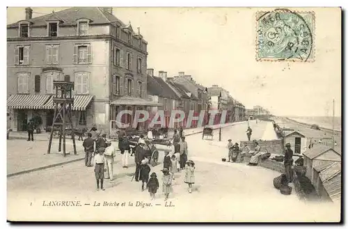 Cartes postales Langrune La Breche et la Digue