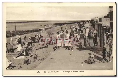 Cartes postales Langrune La Plage a Maree Basse