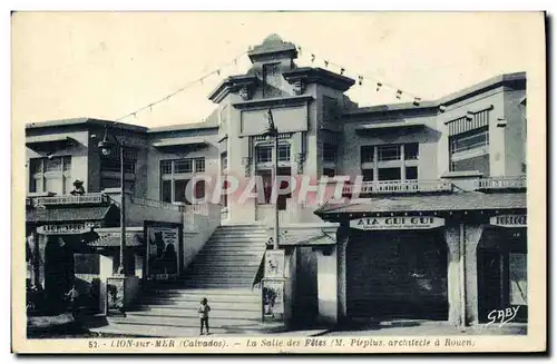 Cartes postales Lion Sur Mer La Salle Des Fetes a la gui Guig