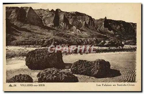 Ansichtskarte AK Villers Sur Mer Les Falaises au Saut Du Chien