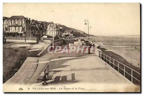 Cartes postales Villers Sur Mer La Digue Et La Plage