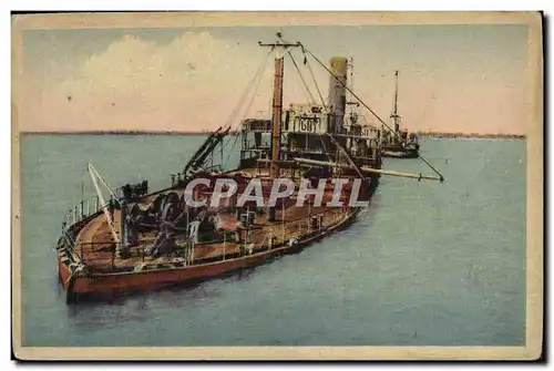 Cartes postales Saint Aubin Sur Mer Cargos de debarquement Militaria