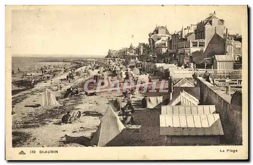 Cartes postales Saint Aubin Sur Mer La plage