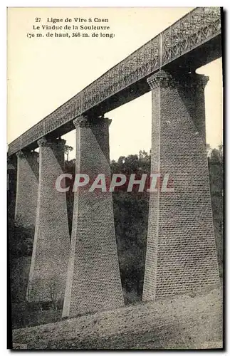 Ansichtskarte AK Ligne de Vire a Caen Le viaduc de la Souleuvre