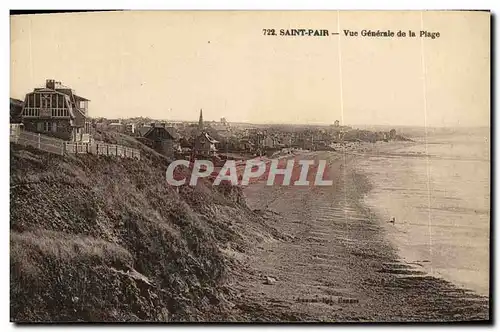 Cartes postales Saint Pair Vue generale de la plage