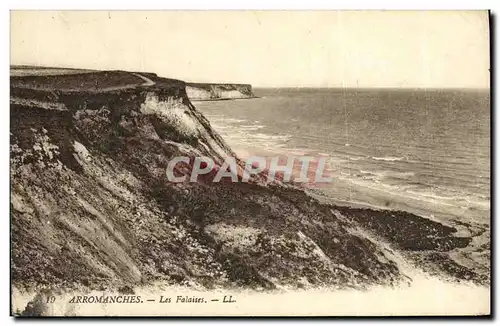 Ansichtskarte AK Arromanches Les Falaises