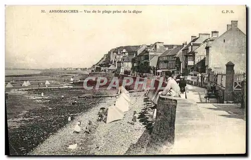 Cartes postales Arromanches Vue De La Plage Prise de La digue