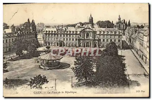 Ansichtskarte AK Caen La Place de la Republique