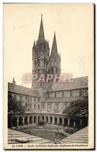 Cartes postales Caen Lycee Le Cloitre Fonde par Guillaume le Conquerant